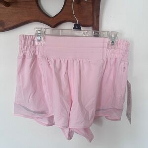 NWT Lululemon Hotty Hot High Rise 2.5” Strawberry Milkshake Shorts!